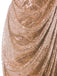 Strapless Sequin Fold Prom Dress, classic vintage style elegant retro fashion - Image 5