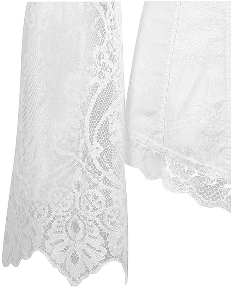 Halloween Steampunk Lace Patchwork Corset