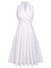 1950s Halter Belted Swing Dress | 1950s | vintage dress, retro fashion