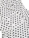 White 1950s Polka Dot Lapel Swing Dress: timeless style reimagined
