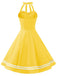 Yellow 1950s Halter Swing Dress — vintage elegance for the modern woman