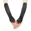Black 1920s  Fingerless Lace Gloves