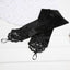 Black 1920s  Fingerless Lace Gloves