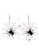 Retro Halloween Cobweb Drop Necklace