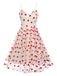 Heart 1950s Mesh Sling Dress, vintage dress, retro fashion, rockabilly, pin-up fashion - perfect for women who love vintage and retro fashion