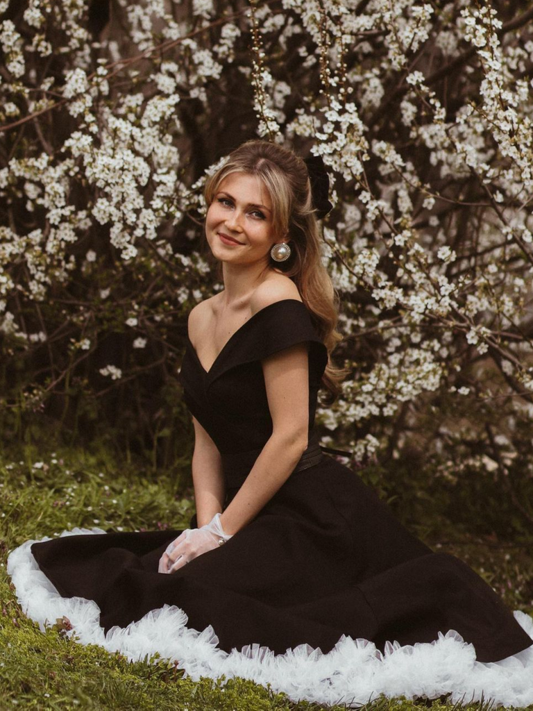 1950s Off Shoulder Swing Dress