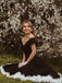 1950s Off Shoulder Swing Dress