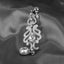 Silver 1920s Bridal Earrings